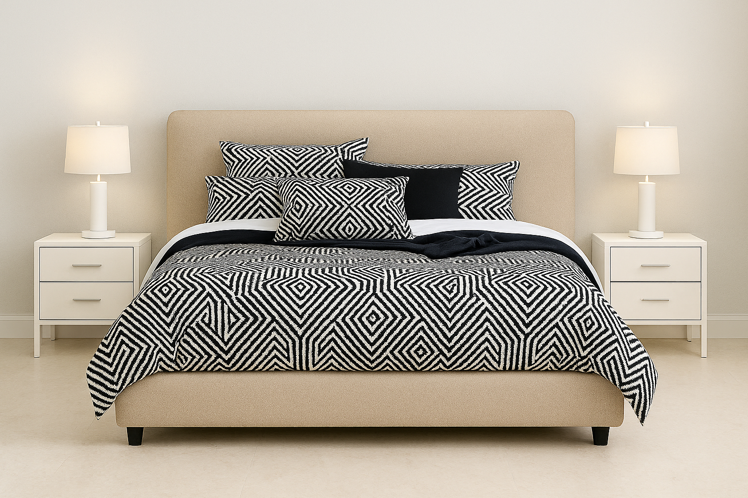 PEARS (AUSSIE MADE) UPHOLSTERED BEDROOM COLECTION - ASSORTED FABRICS AND COLOURS - STARTING FROM  $699