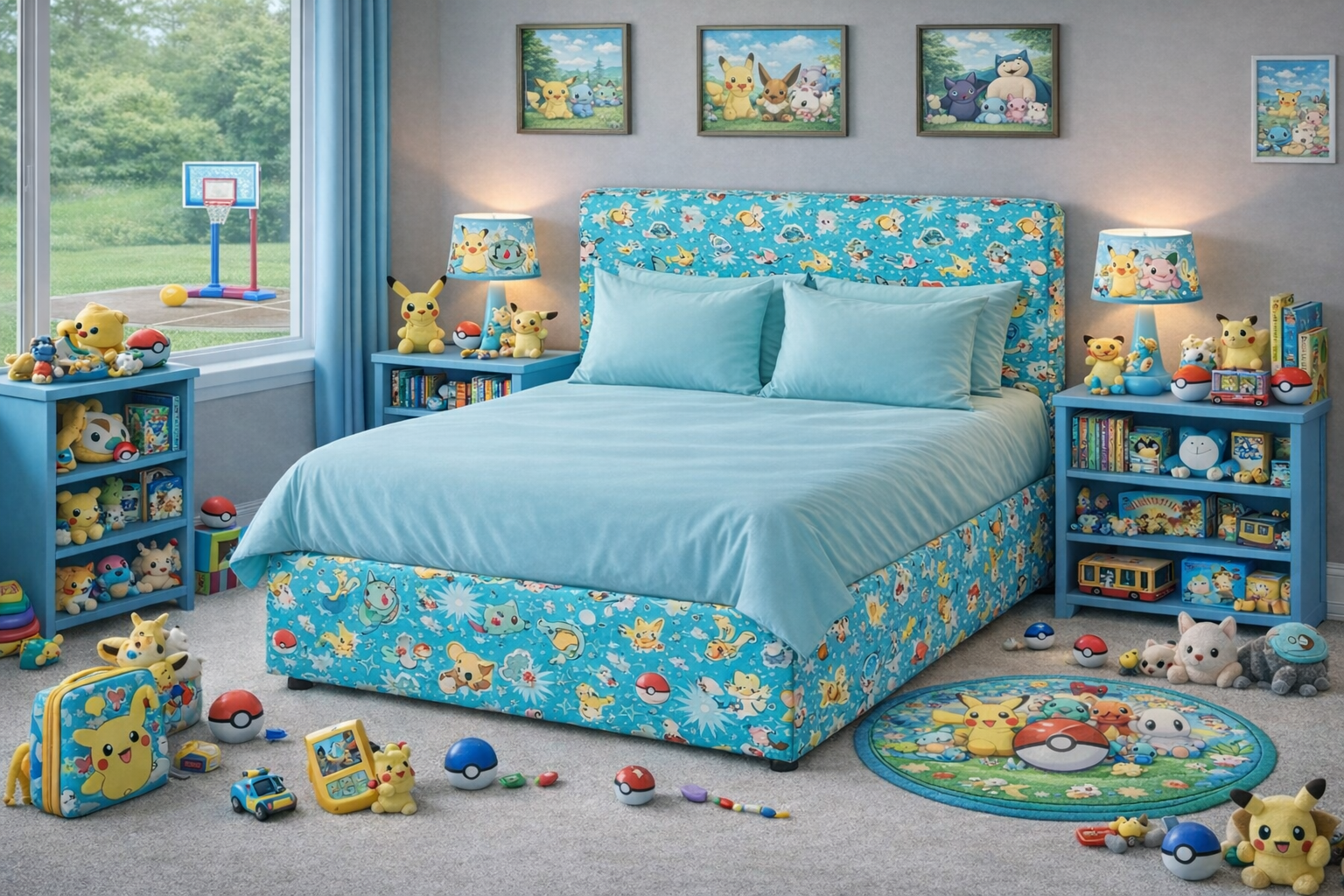 POKEMON (AUSSIE MADE) UPHOLSTERED BEDROOM COLLECTION - ASSORTED FABRICS AND COLOURS - STARTING FROM $499