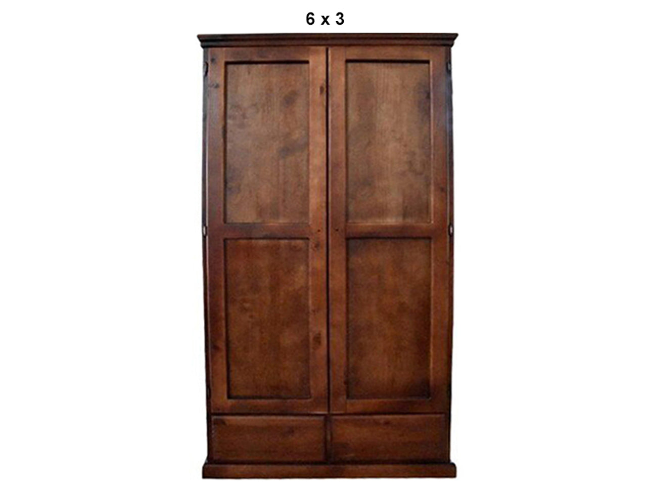 PINEHURST (AUSSIE MADE) 2 SMOOTH DOOR / 2 DRAWER  WARDROBE COLLECTION - ASSORTED STAINED COLOURS - STARTING FROM $999