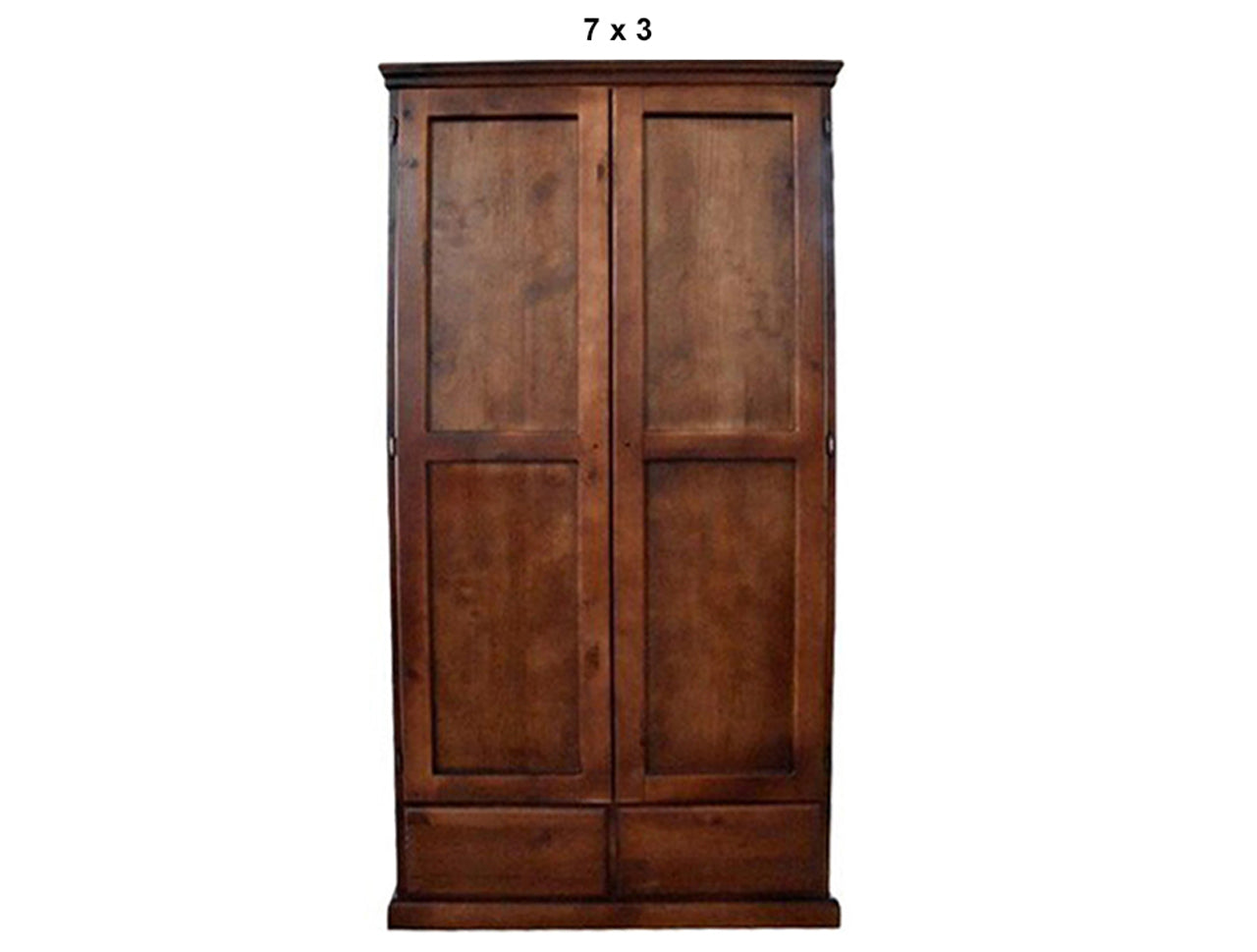 PINEHURST (AUSSIE MADE) 2 SMOOTH DOOR / 2 DRAWER  WARDROBE COLLECTION - ASSORTED STAINED COLOURS - STARTING FROM $999