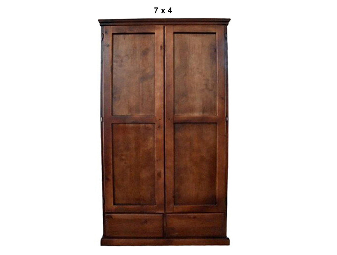 PINEHURST (AUSSIE MADE) 2 SMOOTH DOOR / 2 DRAWER  WARDROBE COLLECTION - ASSORTED STAINED COLOURS - STARTING FROM $999