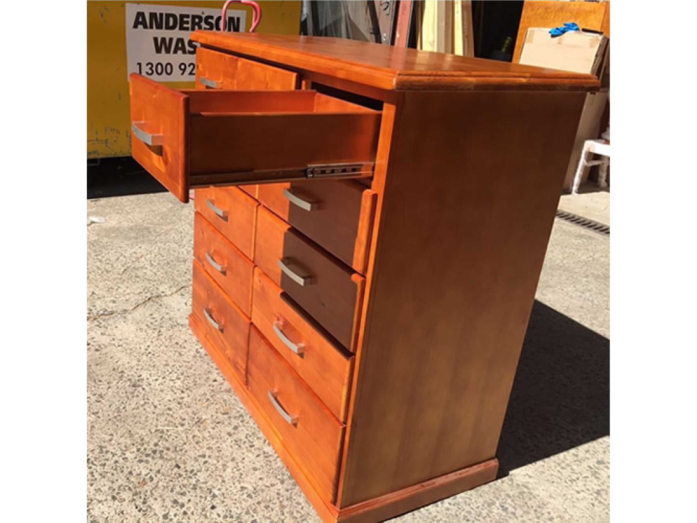 DENVER 11 DEEP DRAWERS TALLBOY - AS PICTURED
