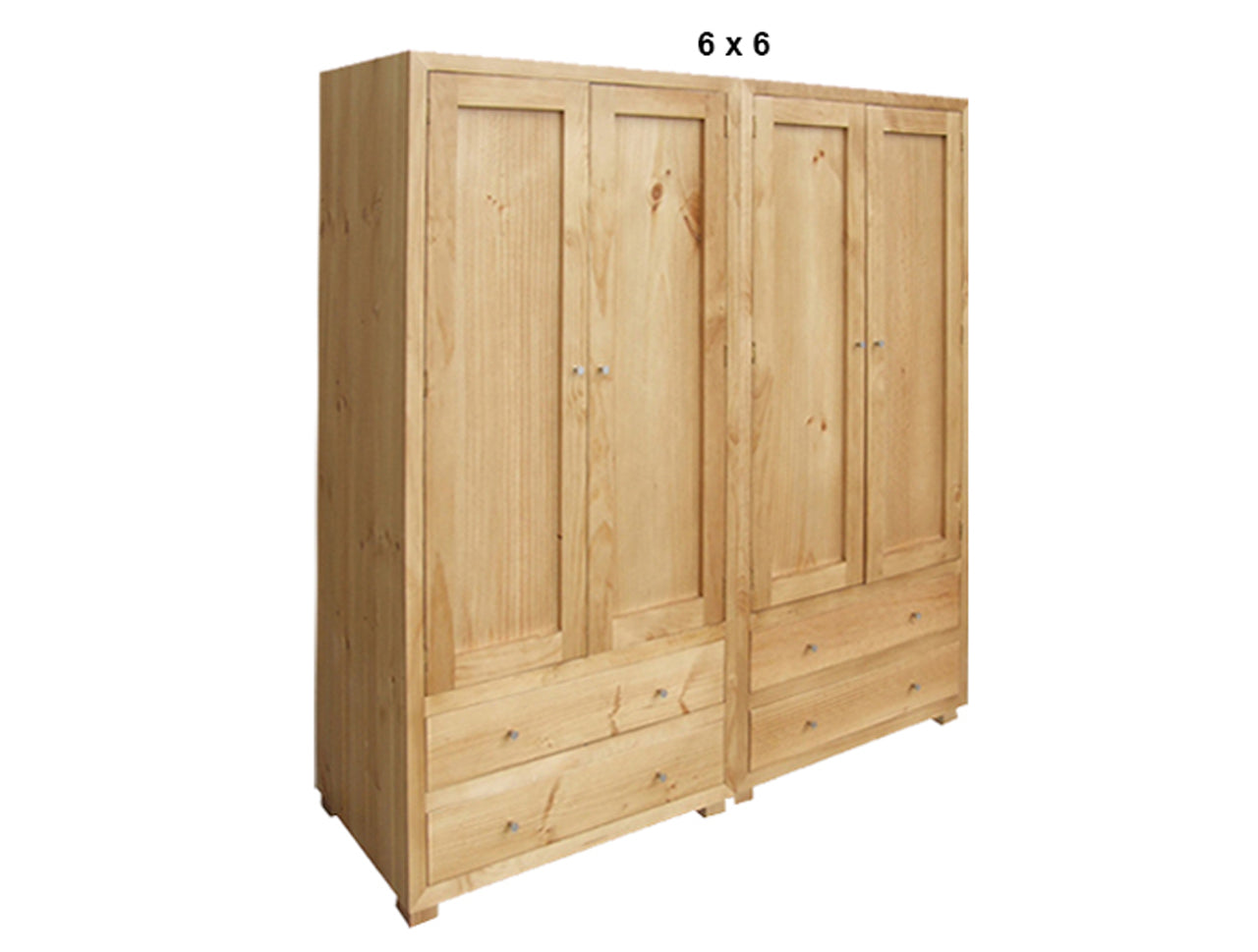 RETRO (AUSSIE MADE) DOOR WARDROBE WITH 4 DOOR / 4 DRAWER COLLECTION - ASSORTED STAINED COLOURS - STARTING FROM $1899
