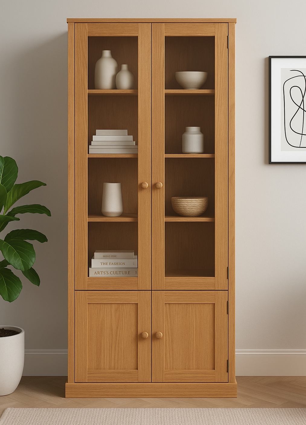 RETRO (AUSSIE MADE) 4 DOOR SOLID TIMBER LIBRARY UNIT COLLECTION - ASSORTED COLOURS - STARTING FROM $1199