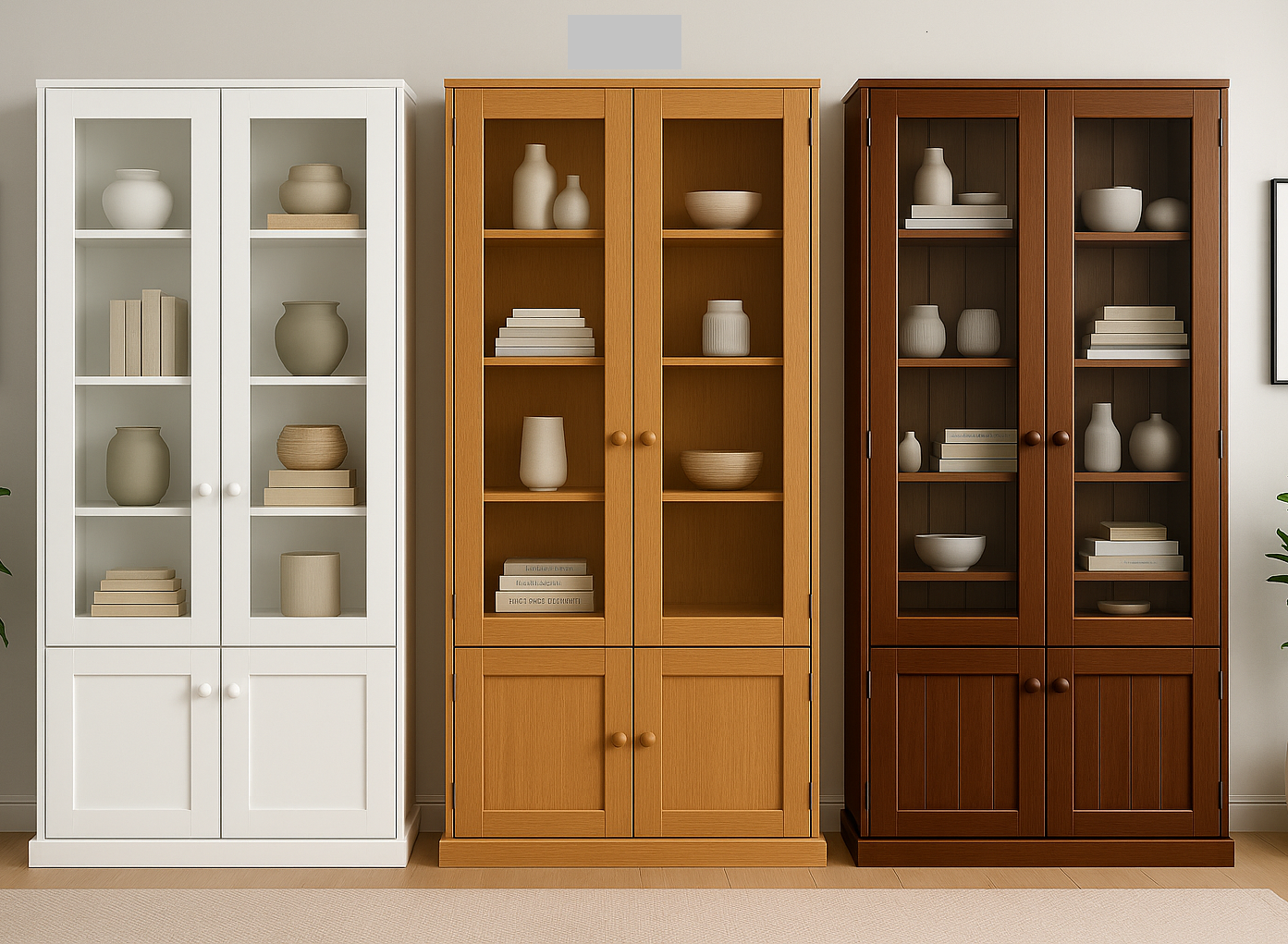 RETRO (AUSSIE MADE) 4 DOOR SOLID TIMBER LIBRARY UNIT COLLECTION - ASSORTED COLOURS - STARTING FROM $1199