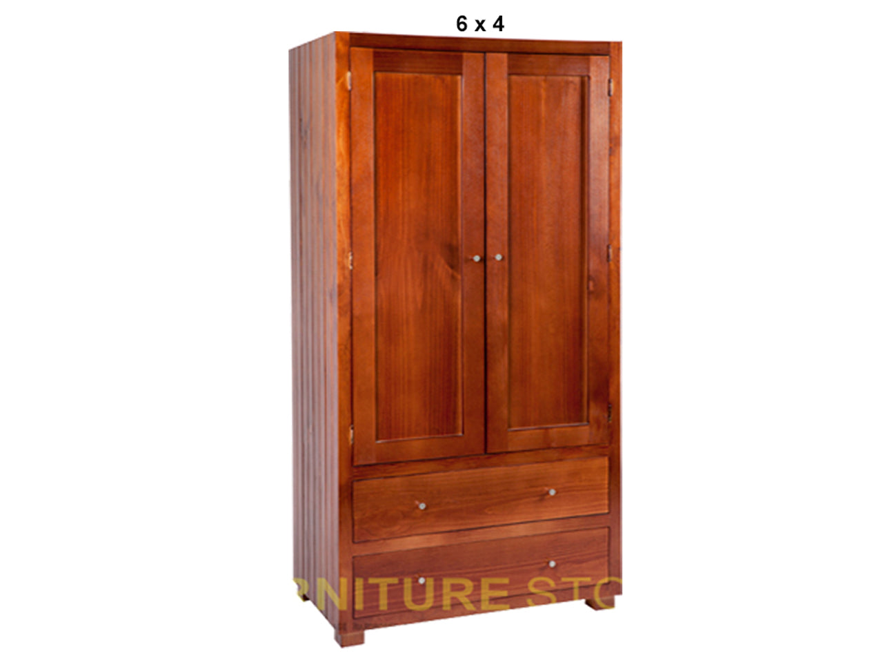 RETRO (AUSSIE MADE) 2 DOOR / 2 DRAWER WARDROBE COLLECTION - ASSORTED STAINED COLOURS - STARTING FROM $899