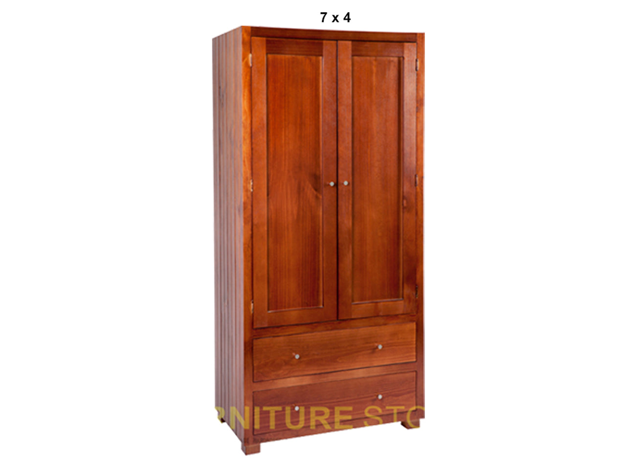RETRO (AUSSIE MADE) 2 DOOR / 2 DRAWER WARDROBE COLLECTION - ASSORTED STAINED COLOURS - STARTING FROM $899