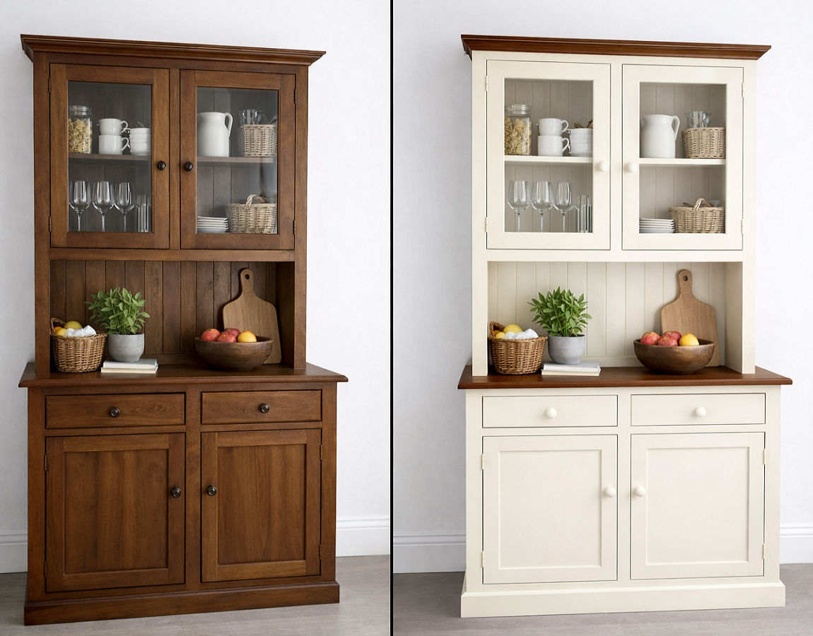 RIKKIE (AUSSIE MADE) BUFFET & HUTCH WITH SMOOTH DRAWERS & DOORS COLLECTION - ASSORTED COLOURS - STARTING FROM $1499