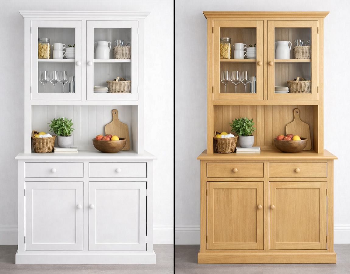 RIKKIE (AUSSIE MADE) BUFFET & HUTCH WITH SMOOTH DRAWERS & DOORS COLLECTION - ASSORTED COLOURS - STARTING FROM $1499