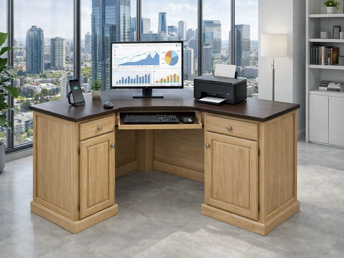RIO (AUSSIE MADE) CORNER DESK COLLECTION - ASSORTED COLOURS - STARTING FROM $1499