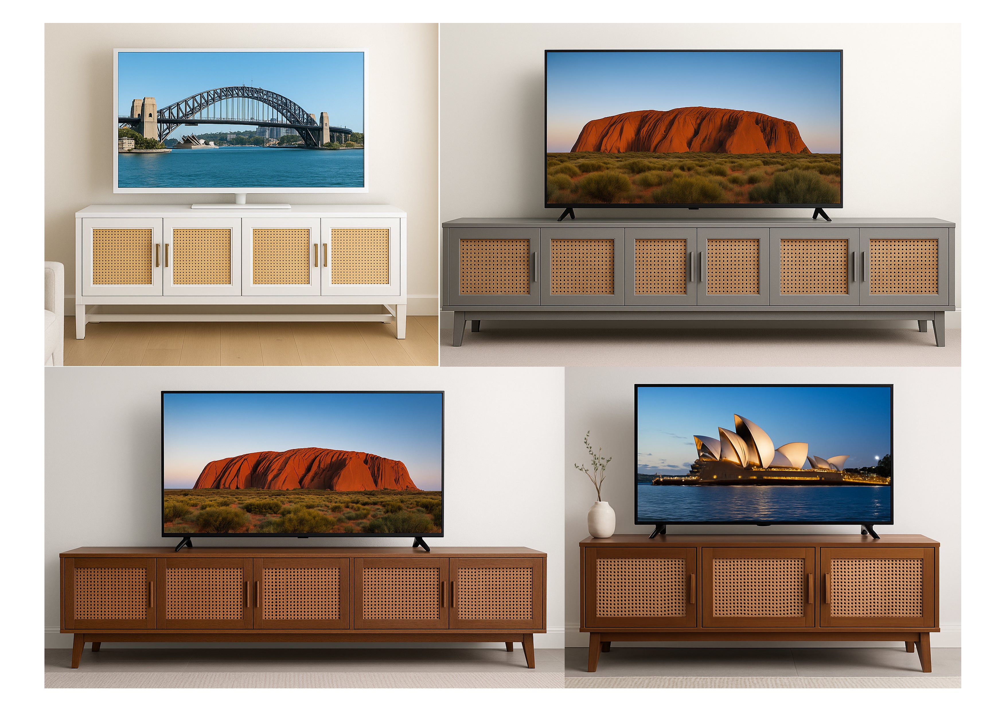 MARGARITA (AUSSIE MADE) TV LOWLINE COLLECTION - ASSORTED COLOURS - STARTING FROM $1199