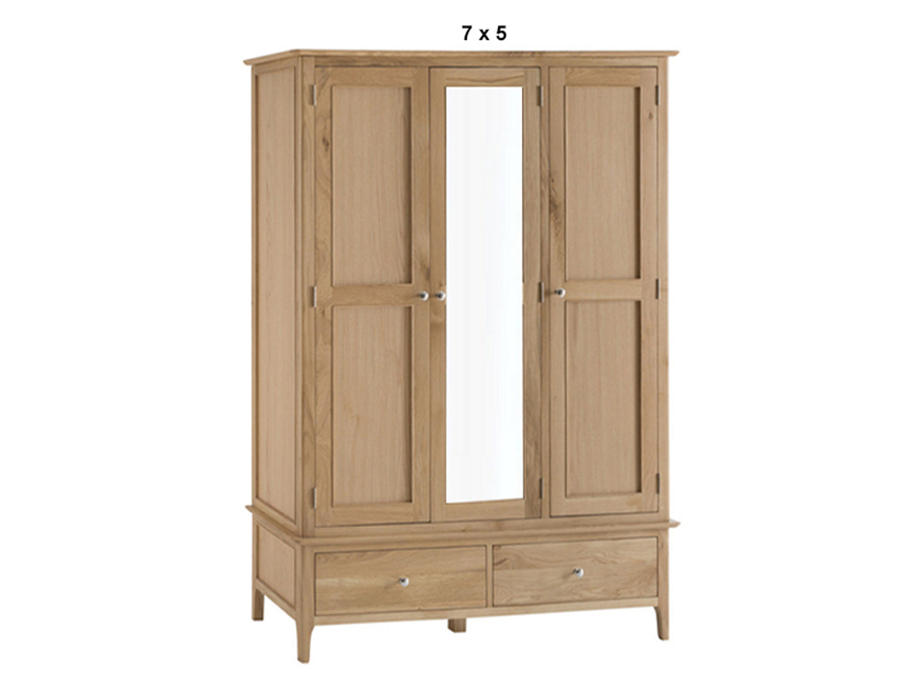 ROBINHOOD (AUSSIE MADE) LARGE 3 DOOR / 2 DOOR WARDROBE WITH MIRROR COLLECTION - TASSIE OAK COMBINATION - ASSORTED STAINED COLOURS - STARTING FROM $2199