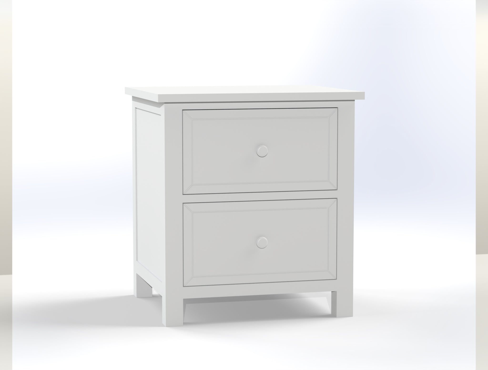 DOUBLE OR QUEEN SHERBROOKE (CUSTOM MADE) 3 PIECE (BEDSIDE) BEDROOM SUITE - ASSORTED COLOURS