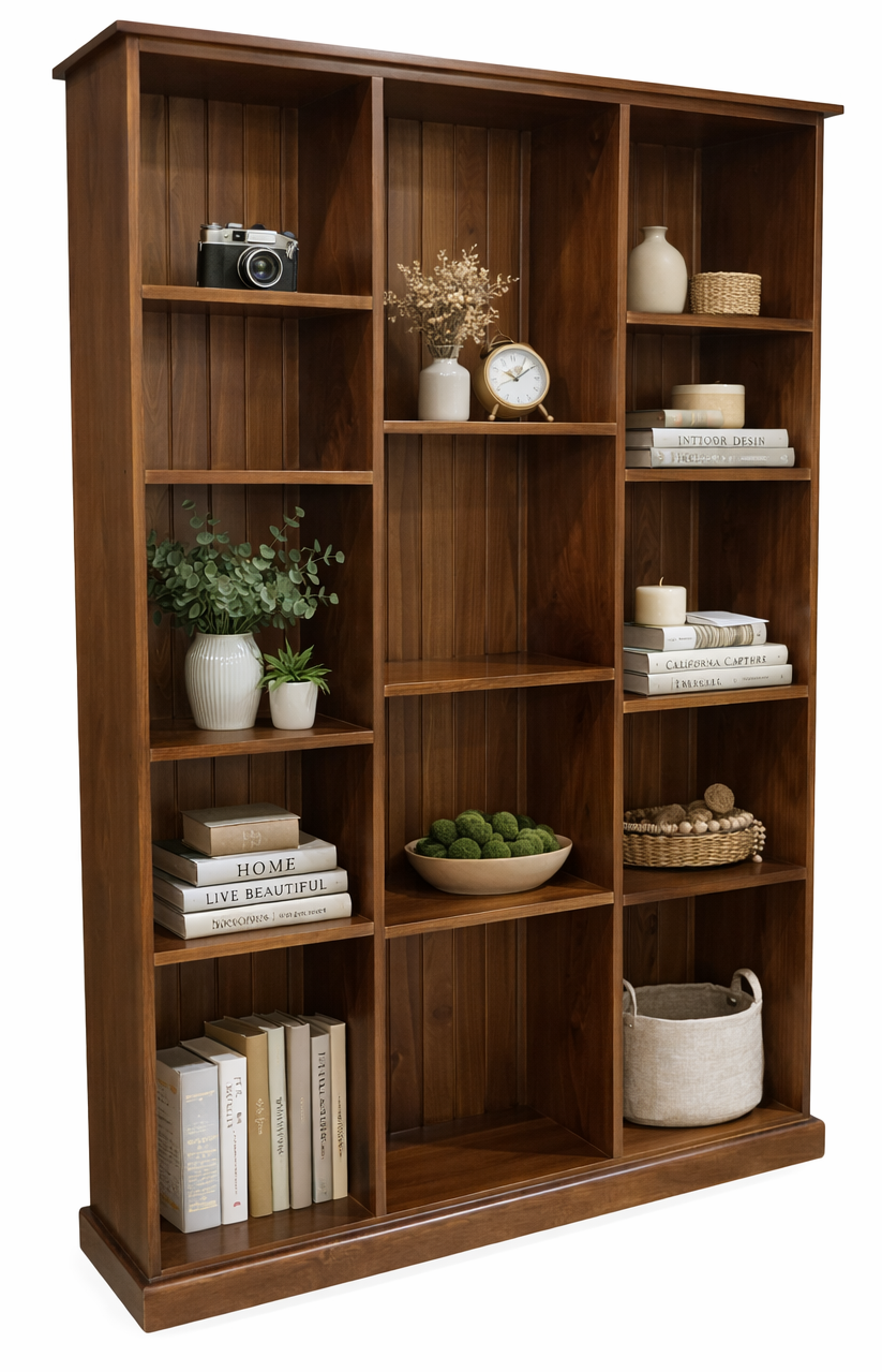 SAMANTHA (AUSSIE MADE) HIGHLINE WITH MULYI CUBES BOOKCASE COLLECTION - ASSORTED COLOURS - STARTING FROM $799
