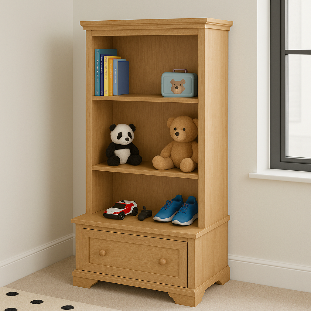 SATURN (AUSSIE MADE) BOOKCASE COMBO WITH FLAT TOP + 1 DRAWER COLLECTION - ASSORTED COLOURS - STARTING FROM $849