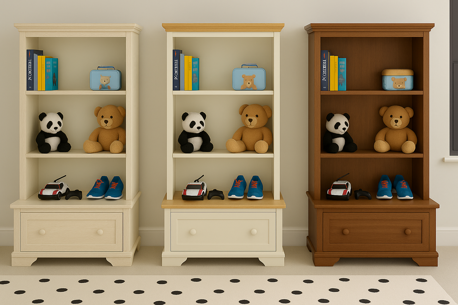 SATURN (AUSSIE MADE) BOOKCASE COMBO WITH FLAT TOP + 1 DRAWER COLLECTION - ASSORTED COLOURS - STARTING FROM $849