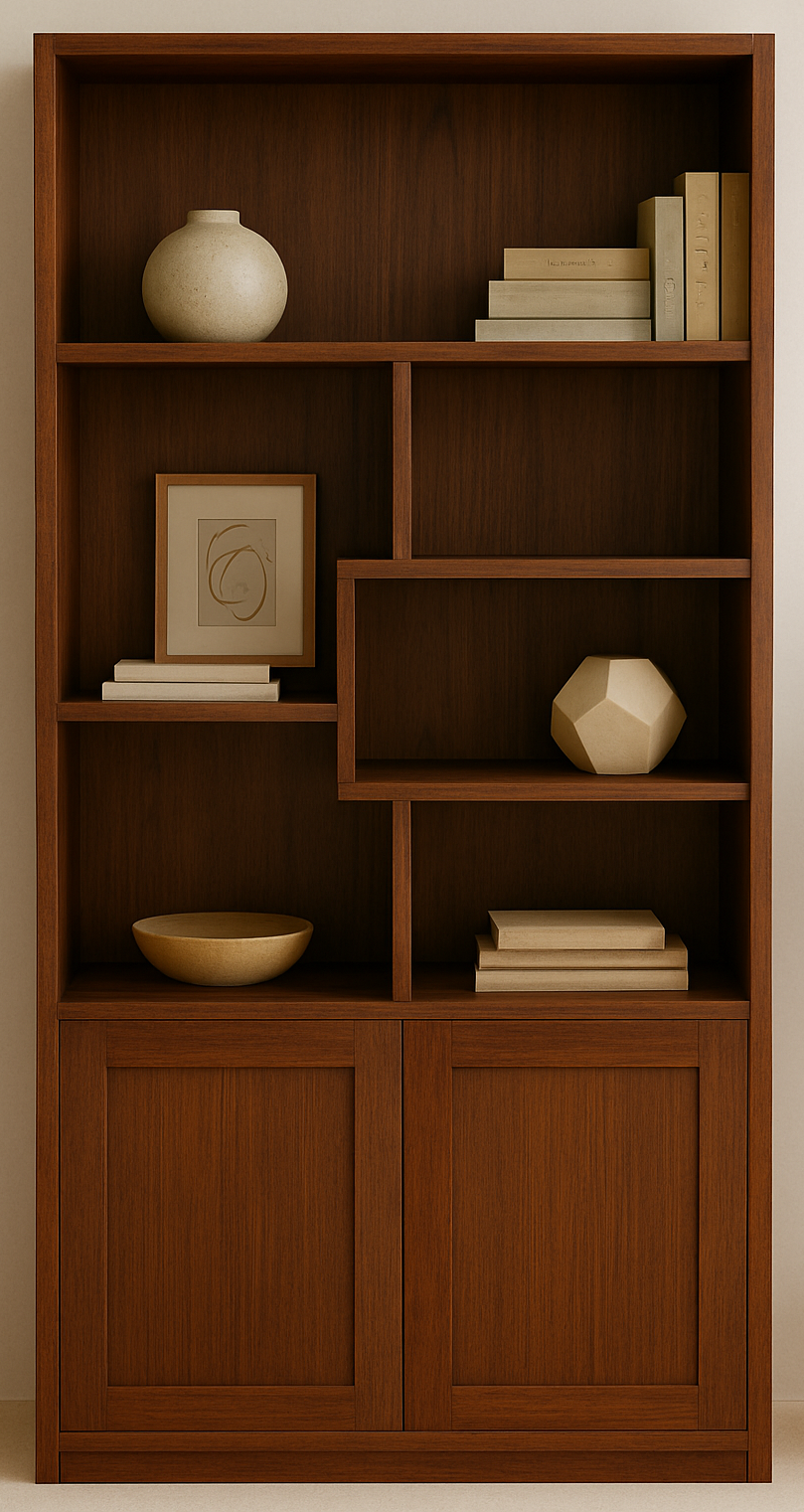 SEAPOINT (AUSSIE MADE) HIGHLINE BOOKCASE WITH DOORS COLLECTION - ASSORTED COLOURS - STARTING FROM $1299