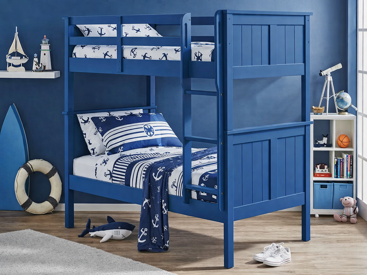 SHELLEY (HYBRID) SINGLE OVER SINGLE BUNK BED COLLECTION - ASSORTED COLOURS - STARTING FROM $1499