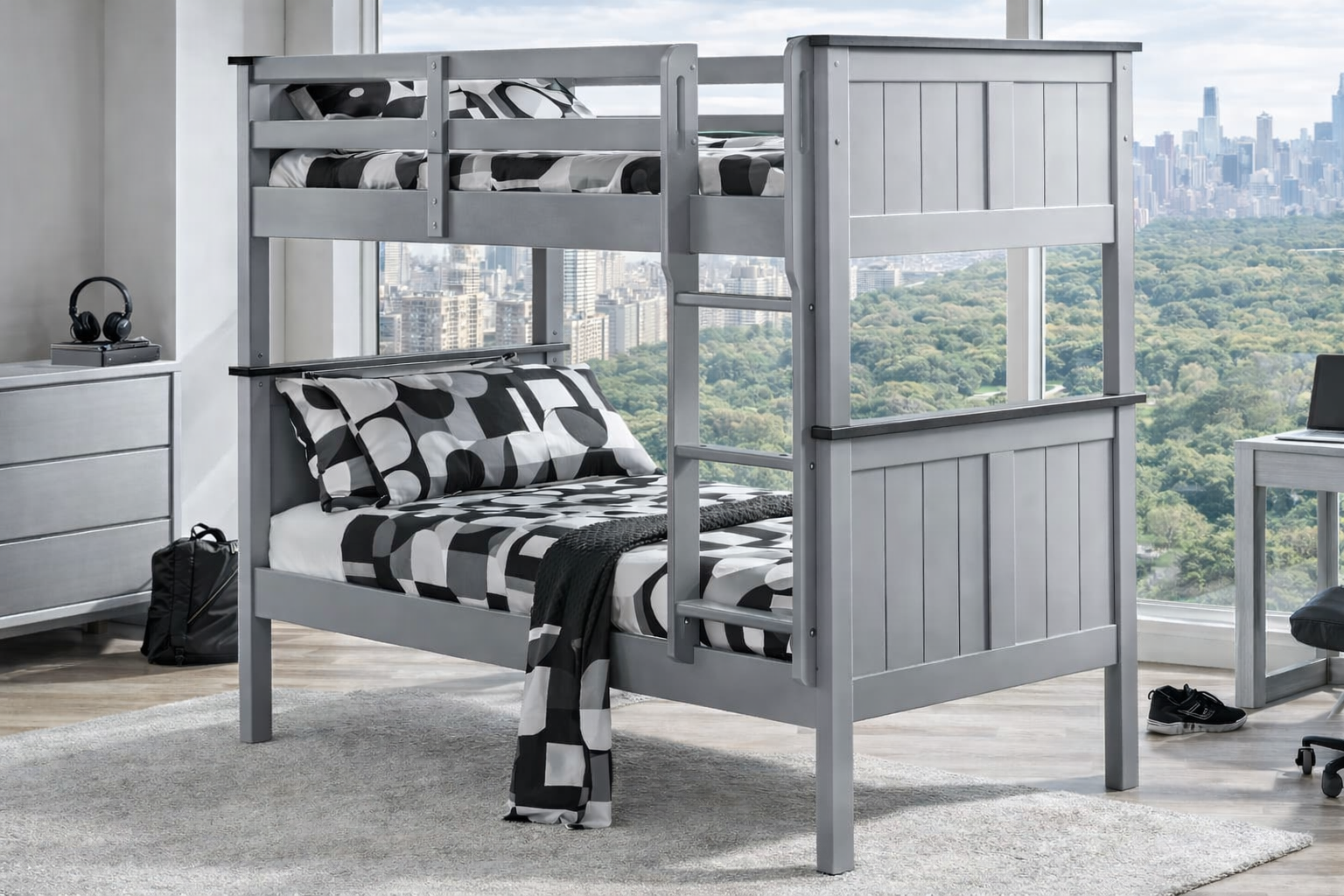 SHELLEY (HYBRID) SINGLE OVER SINGLE BUNK BED COLLECTION - ASSORTED COLOURS - STARTING FROM $1499
