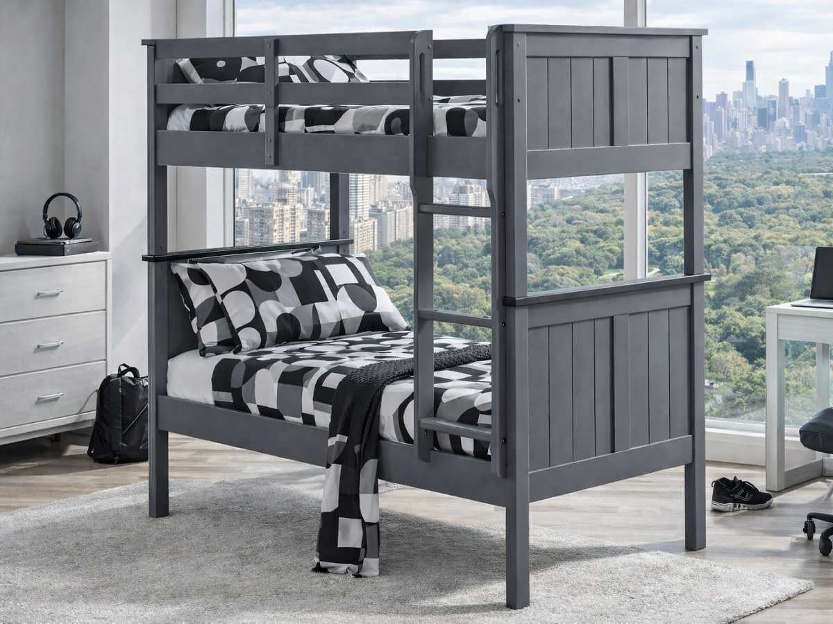 SHELLEY (HYBRID) SINGLE OVER SINGLE BUNK BED COLLECTION - ASSORTED COLOURS - STARTING FROM $1499