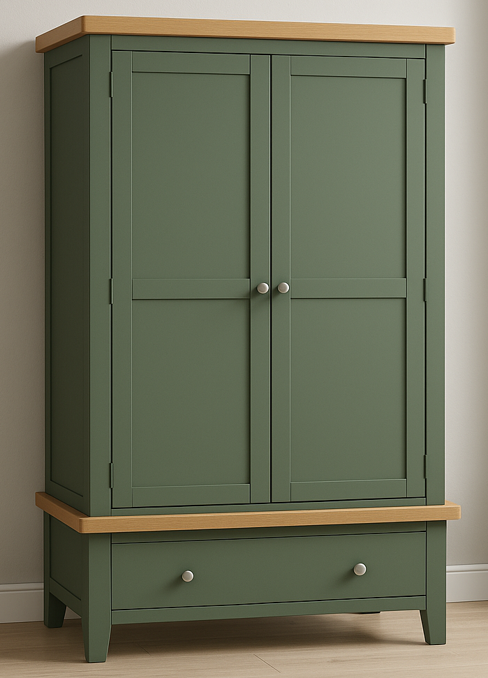 SPENCER (AUSSIE MADE) 2 DOOR / 1 DRAWER WARDROBE COLLECTION - ASSORTED PAINTED / STAINED COLOURS - STARTING FROM $1699