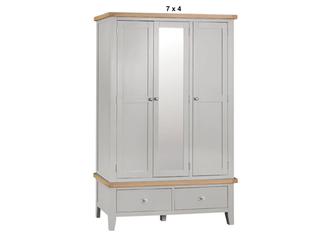 SPENCER  (AUSSIE MADE) 3 DOOR / 2 DRAWER WARDROBE WITH MIRROR  COLLECTION - ASSORTED PAINTED / STAINED COLOURS - STARTING FROM $2299