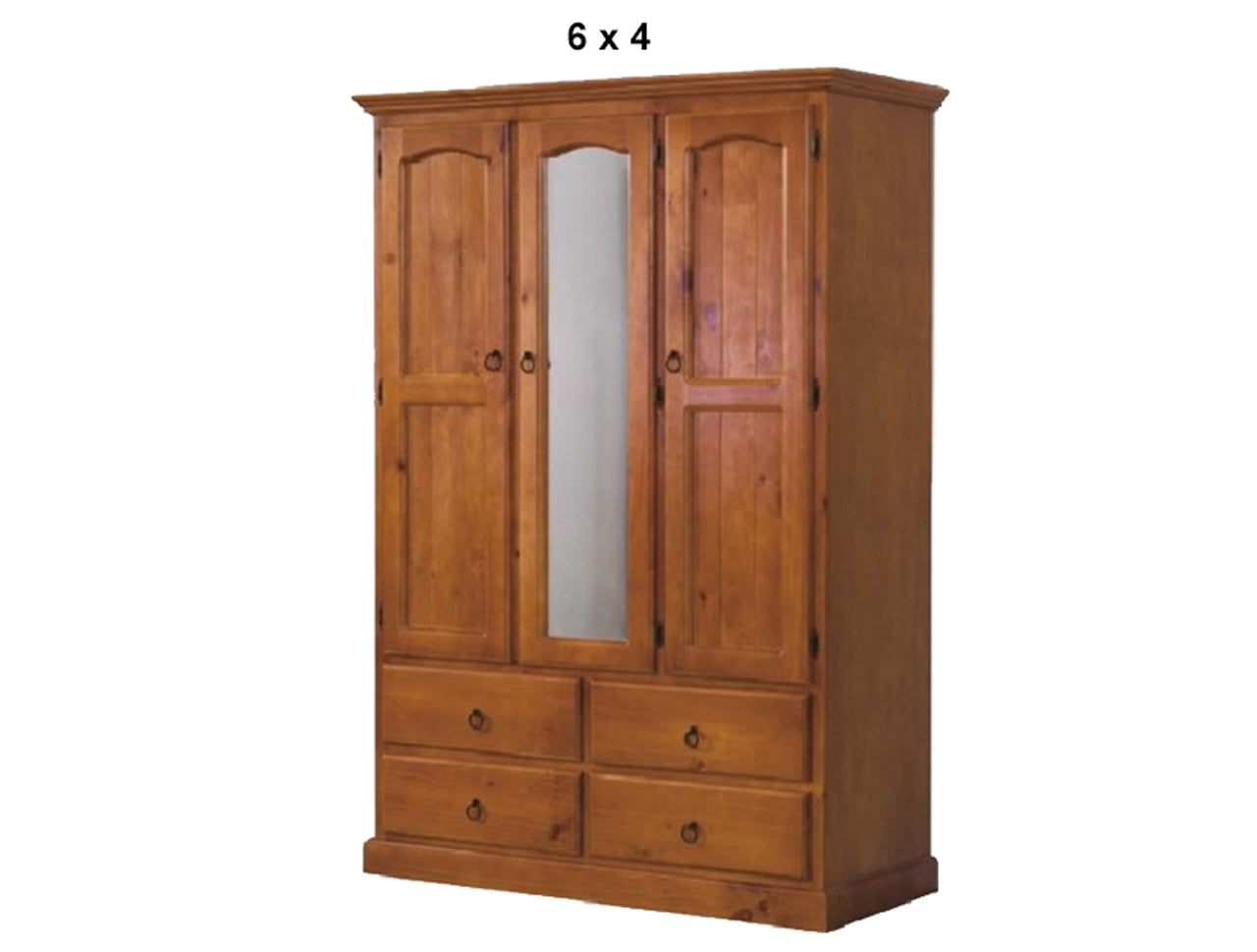 STENTOR (AUSSIE MADE) 3 DOOR / 4 DRAWER MIRROR WARDROBE COMBO (LHS OR RHS FACING) COLLECTION - ASSORTED STAINED COLOURS - STARTING FROM $1299