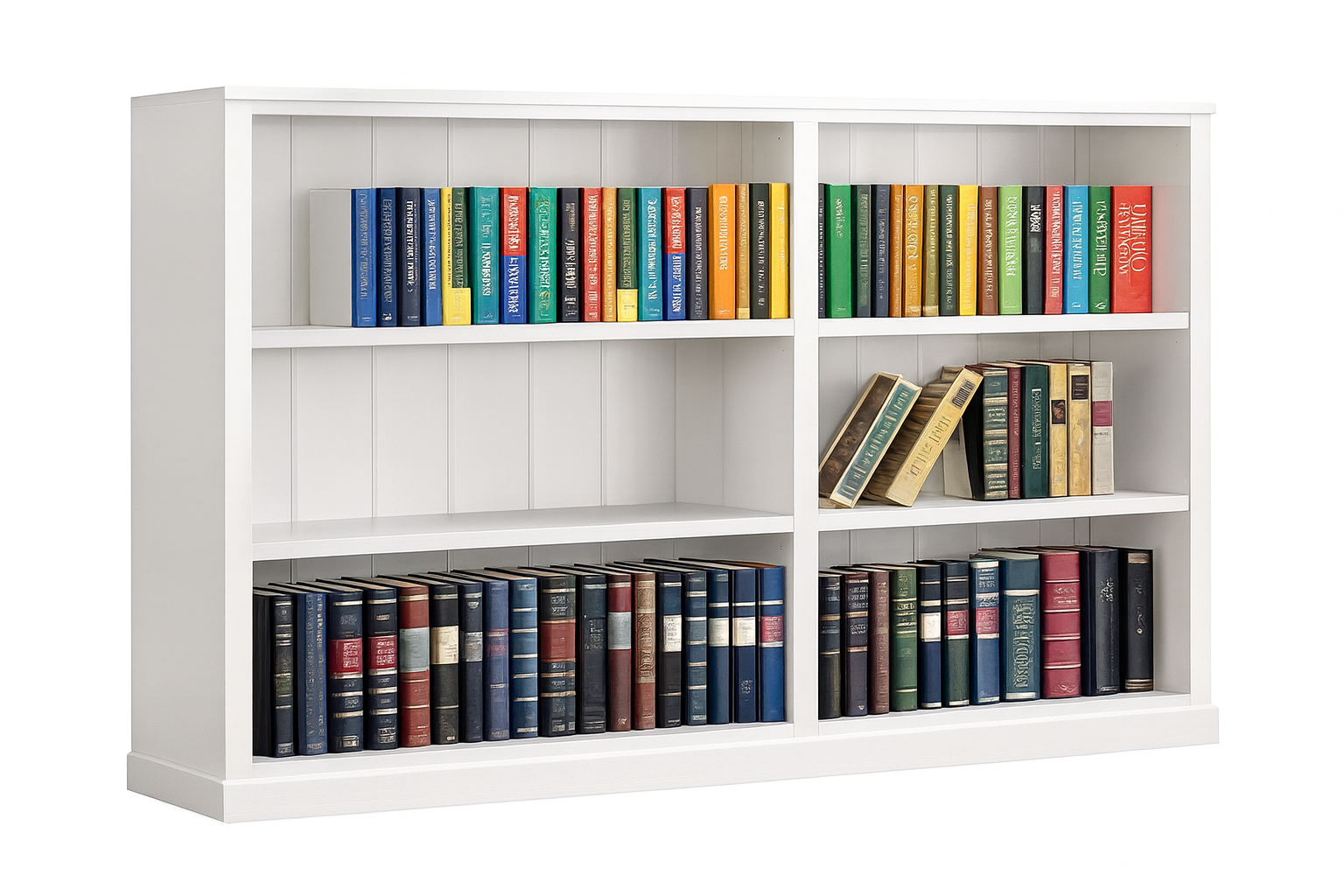 SUSSIE (AUSSIE MADE) LOWLINE BOOKCASE COLLECTION - ASSORTED PAINTED COLOURS - STARTING FROM $499