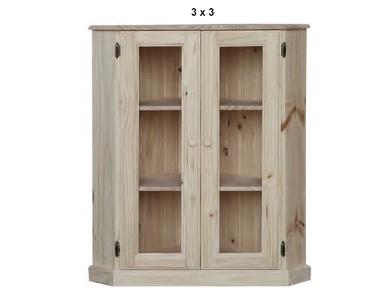 SWAYDE (AUSSIE MADE) 2 GLASS DOOR LOWLINE CORNER LIBRARY UNIT COLLECTION - ASSORTED STAINED COLOURS - STARTING FROM $799