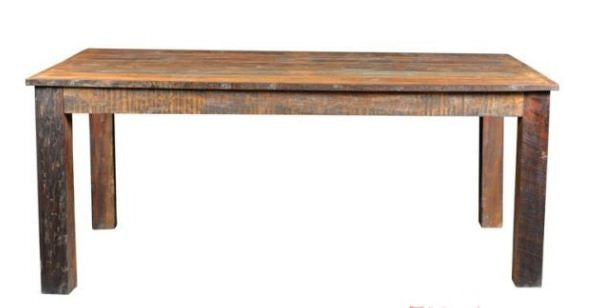 RUSTIC DINING TABLE (WORL-009-LH) - 1500(L) X 1500(W) - LIGHT HONEY