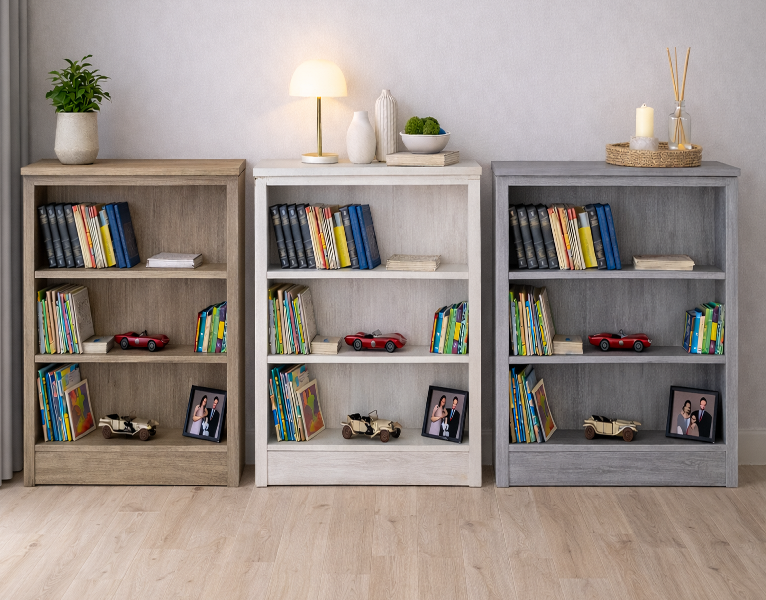 TINA (AUSSIE MADE) LOWLINE BOOKCASE COLLECTION - ASSORTED COLOURS - STARTING FROM $249