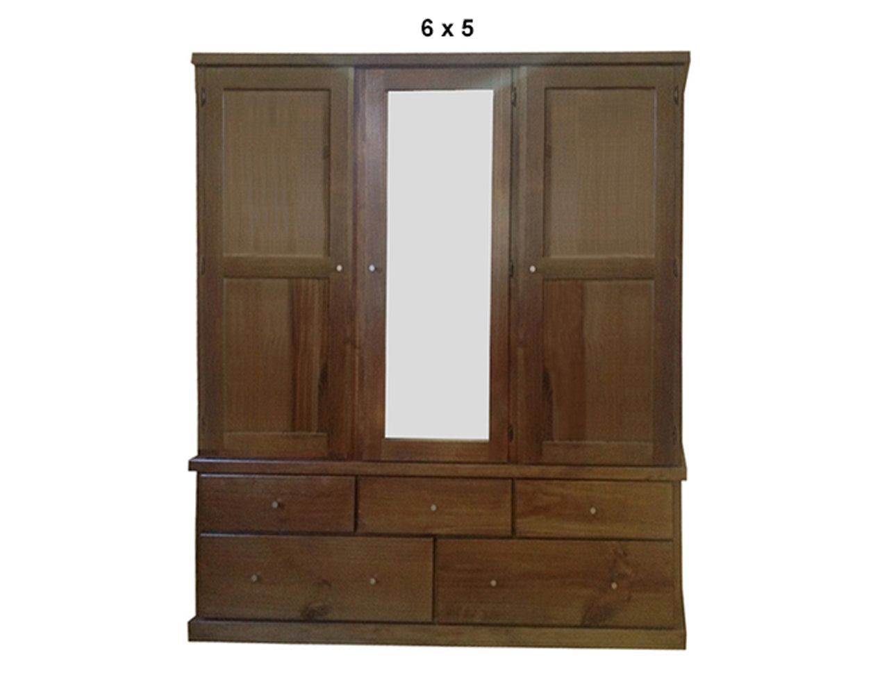 URBAN (AUSSIE MADE) 5 SECTION WARDROBE WITH SMOOTH DOORS COLLECTION - ASSORTED STAINED COLOURS - STARTING FROM $1699