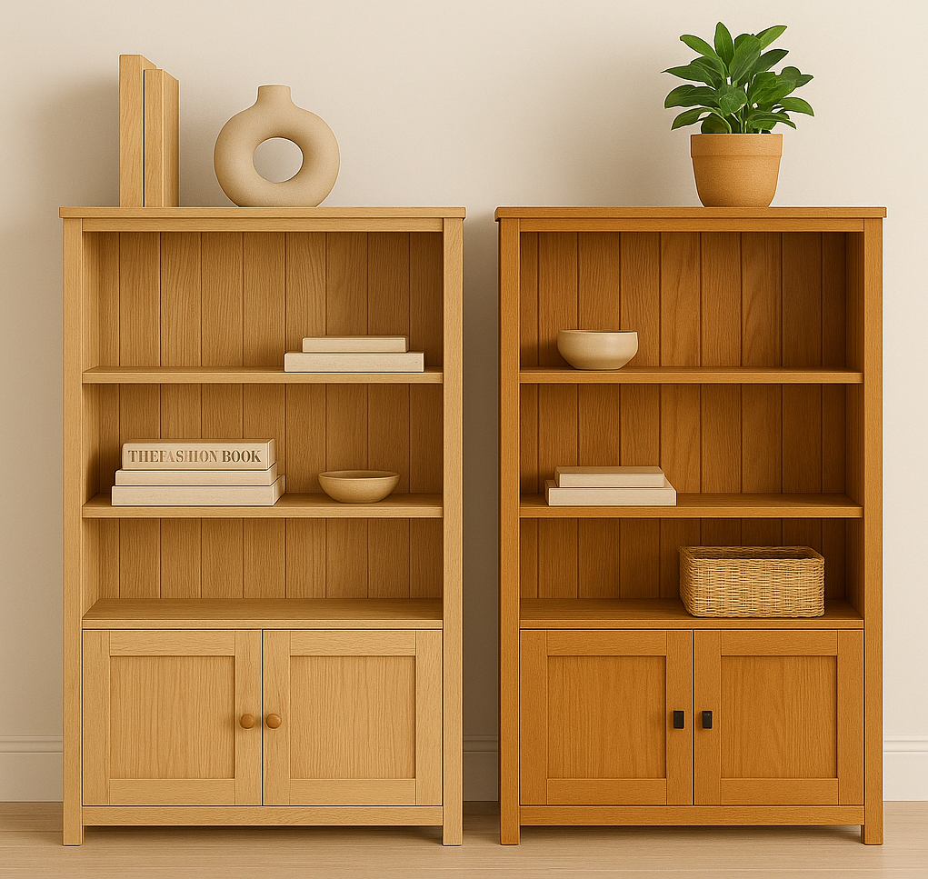 URBAN (AUSSIE MADE) FLAT TOP LOWLINE BOOKCASE WITH DOORS COLLECTION - ASSORTED COLOURS - STARTING FROM $799