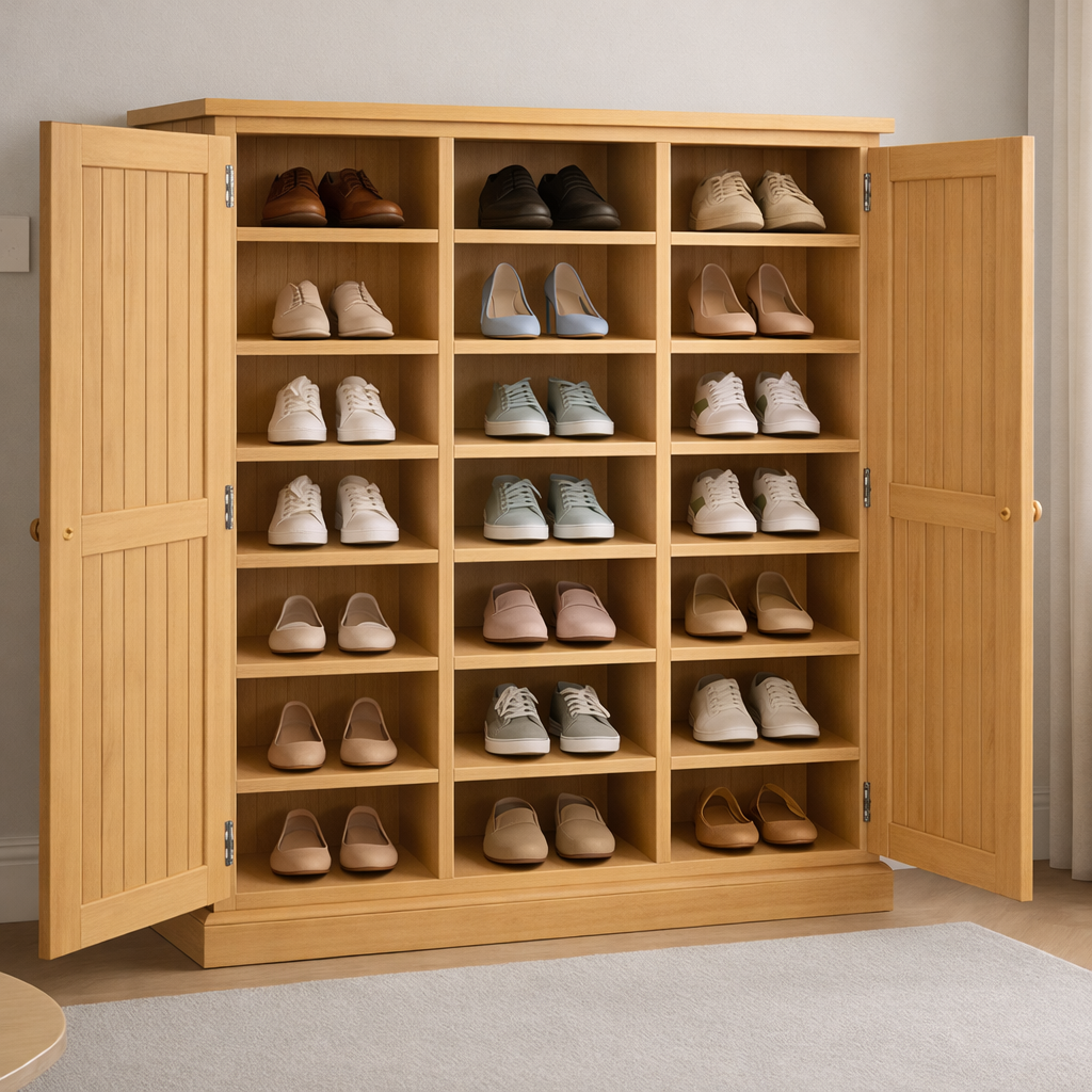 URBAN (AUSSIE MADE) FLAT TOP 3 DOOR SHOE CABINET COLLECTION - ASSORTED COLOURS - STARTING FROM $899 (Copy)