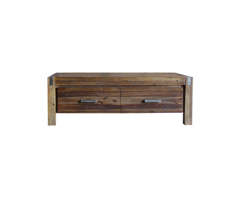 NOWRA 2 DRAWER COFFEE TABLE - CHOCOLATE
