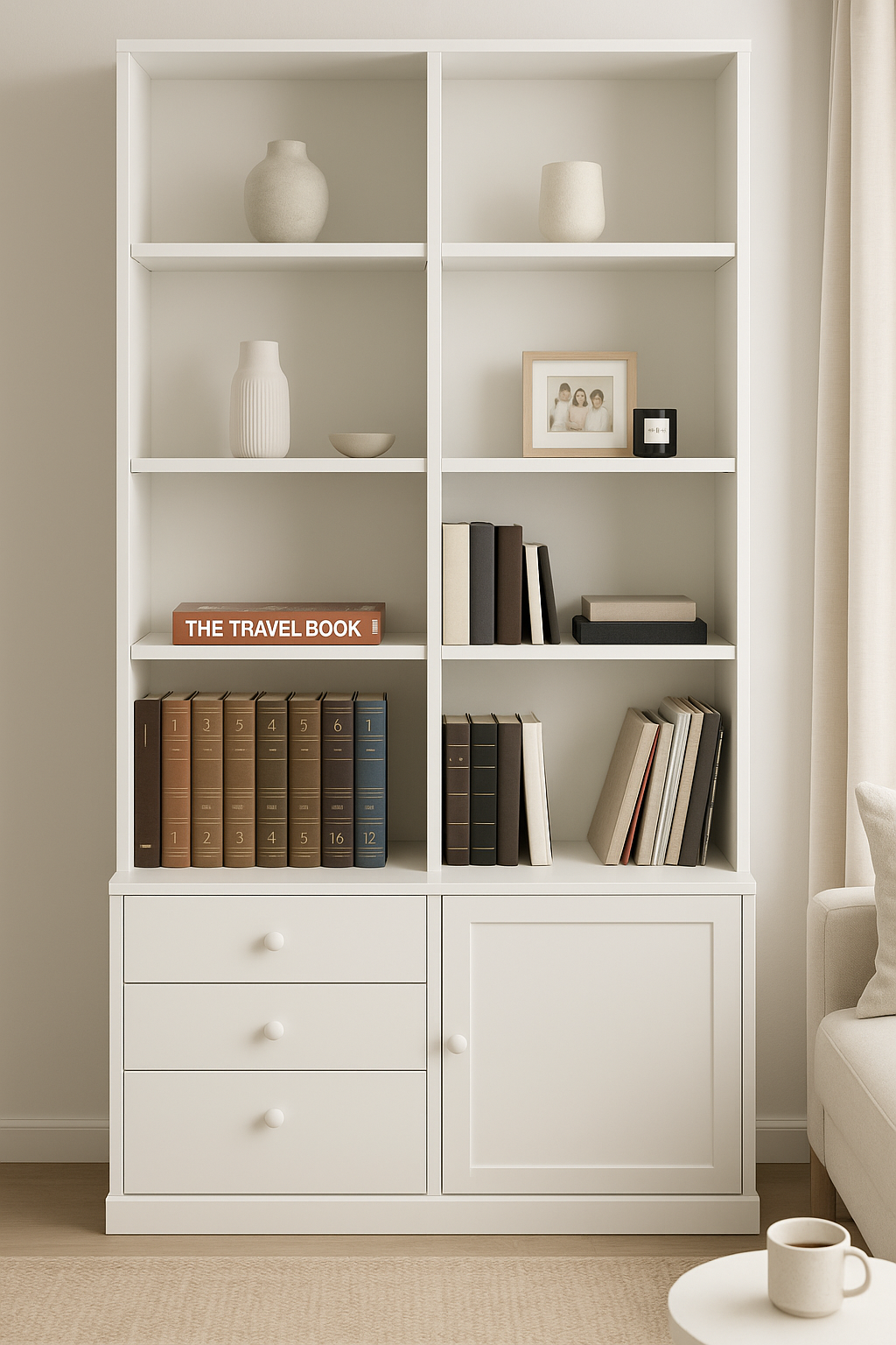 WAKEHURST (AUSSIE MADE) HIGHLINE BOOKCASE COLLECTION - ASSORTED STAINED COLOURS - STARTING FROM $799