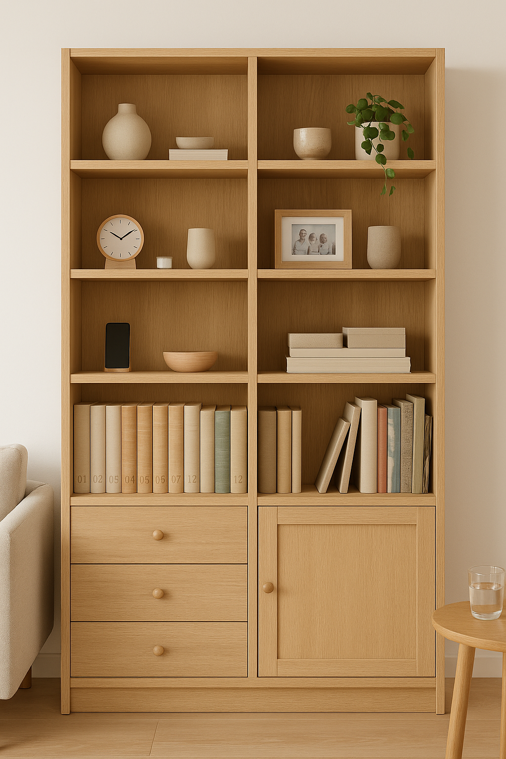 WAKEHURST (AUSSIE MADE) HIGHLINE BOOKCASE COLLECTION - ASSORTED STAINED COLOURS - STARTING FROM $799