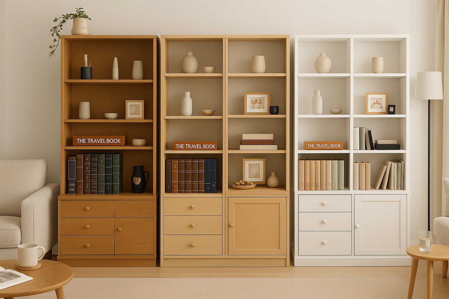 WAKEHURST (AUSSIE MADE) HIGHLINE BOOKCASE COLLECTION - ASSORTED STAINED COLOURS - STARTING FROM $799