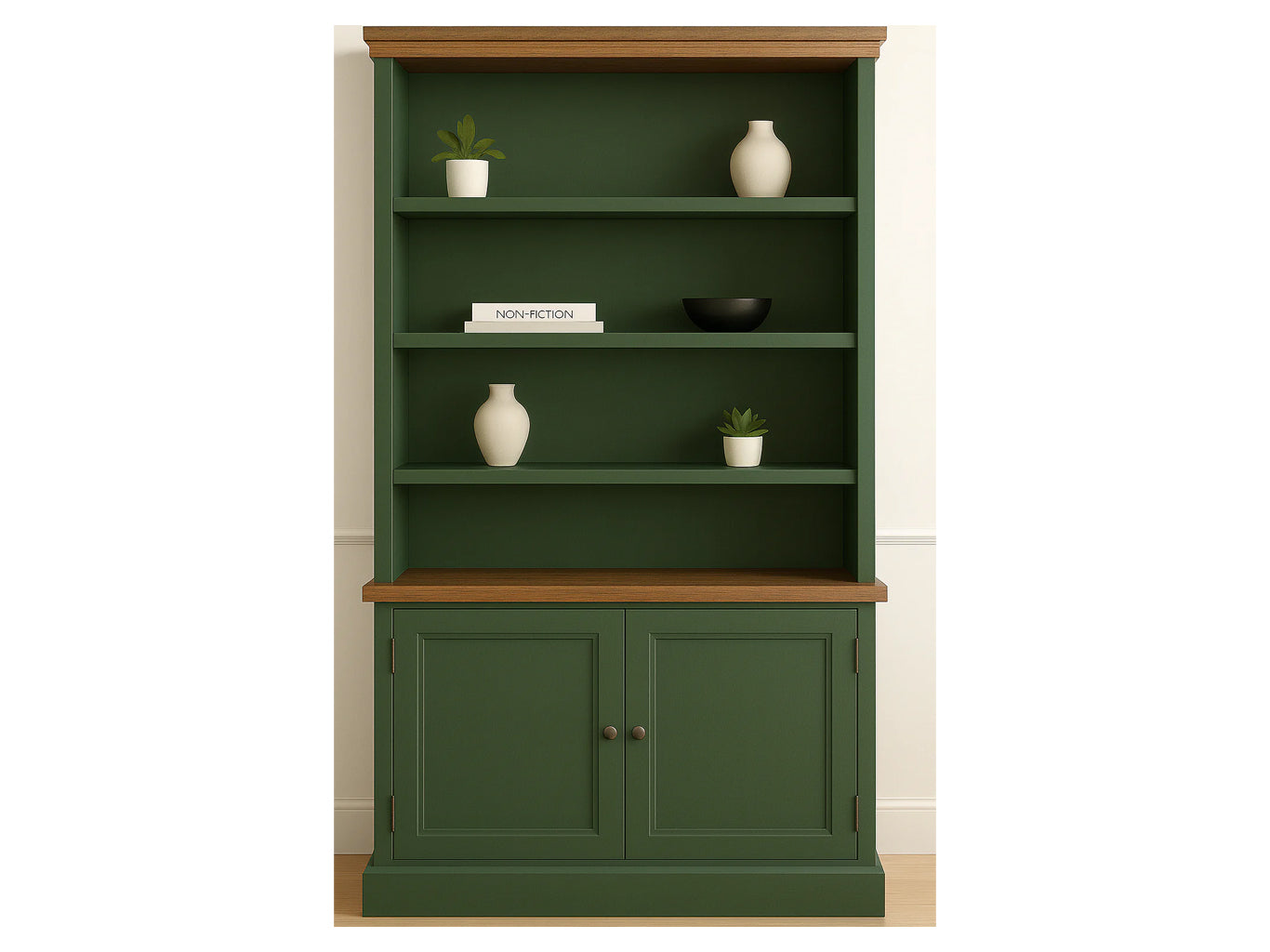 WASHINGTON (AUSSIE MADE) HIGHLINE BOOKCASE WITH DOORS COLLECTION - ASSORTED COLOURS - STARTING FROM $999