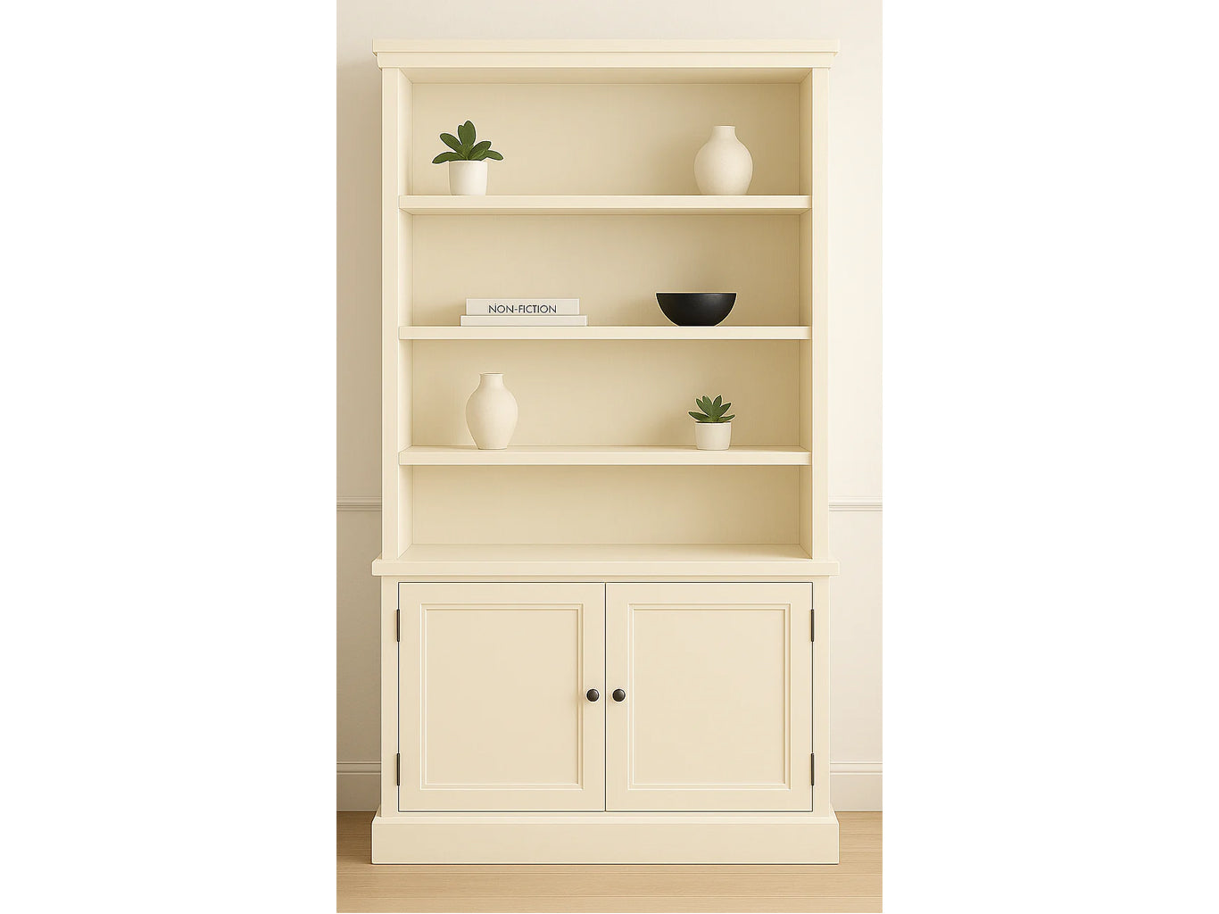 WASHINGTON (AUSSIE MADE) HIGHLINE BOOKCASE WITH DOORS COLLECTION - ASSORTED COLOURS - STARTING FROM $999