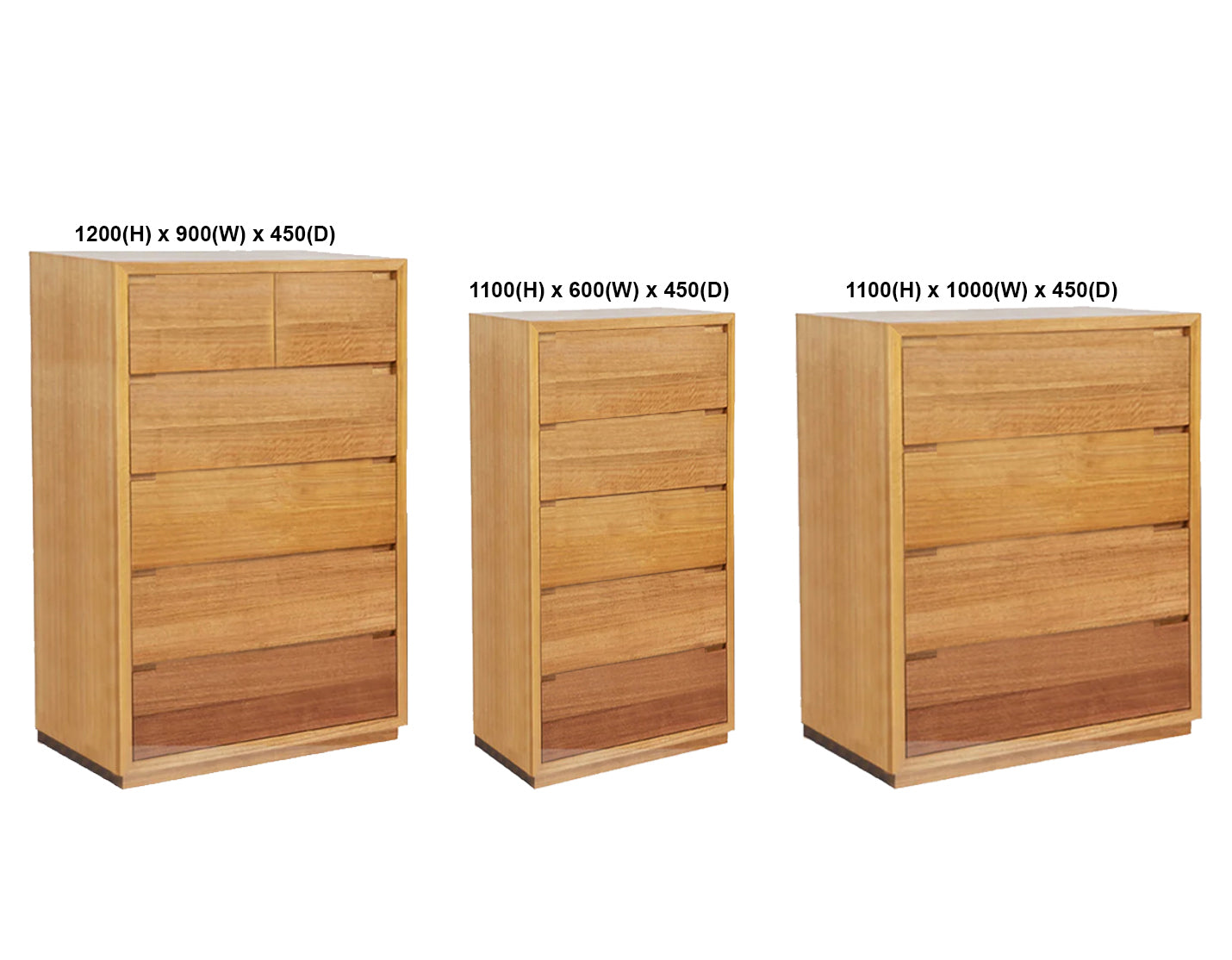 LINCOLN (AUSSIE MADE) BEDROOM COLLECTION WITH FABRIC BEDHEAD AND UNDERBED STORAGE BOX - ASSORTED PAINTED OR STAINED COLOURS