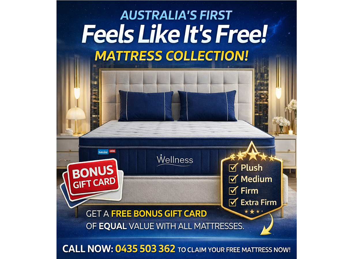 WELLNESS (HYBRID - AUSSIE DESIGN IMPORTED) EURO TOP POCKET SPRING MATTRESS WITH GEL INFUSED MEMORY FOAM AND 360 DEGREE BOX SIDE SUPPORTS COLLECTION - FEEL: FIRM / MEDIUM / PLUSH - STARTING FROM $500