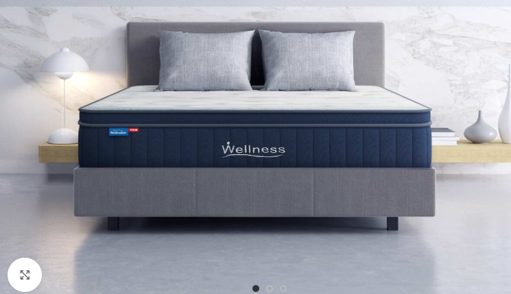 WELLNESS (HYBRID - AUSSIE DESIGN IMPORTED) EURO TOP POCKET SPRING MATTRESS WITH GEL INFUSED MEMORY FOAM AND 360 DEGREE BOX SIDE SUPPORTS COLLECTION - FEEL: FIRM / MEDIUM / PLUSH - STARTING FROM $500
