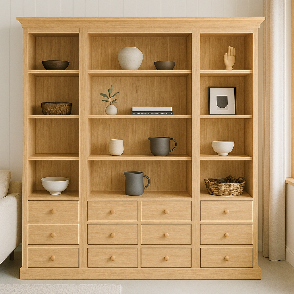 WYNBERG (AUSSIE MADE) HIGHLINE BOOKCASE PIGEON PAIRED COLLECTION - ASSORTED COLOURS - STARTING FROM $3499