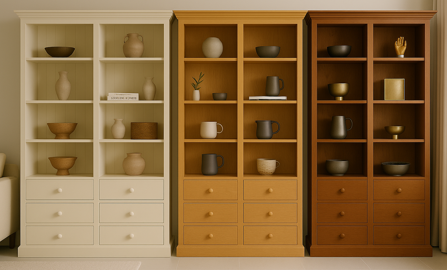 WYNBERG (AUSSIE MADE) HIGHLINE BOOKCASE PIGEON PAIRED COLLECTION - ASSORTED COLOURS - STARTING FROM $3499