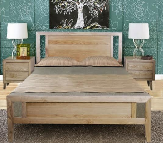 OHKLAHOMA QUEEN 3 PIECE  BEDSIDE BEDROOM SUITE ( MODEL 1-19-3-5-14-19-9-15-14)