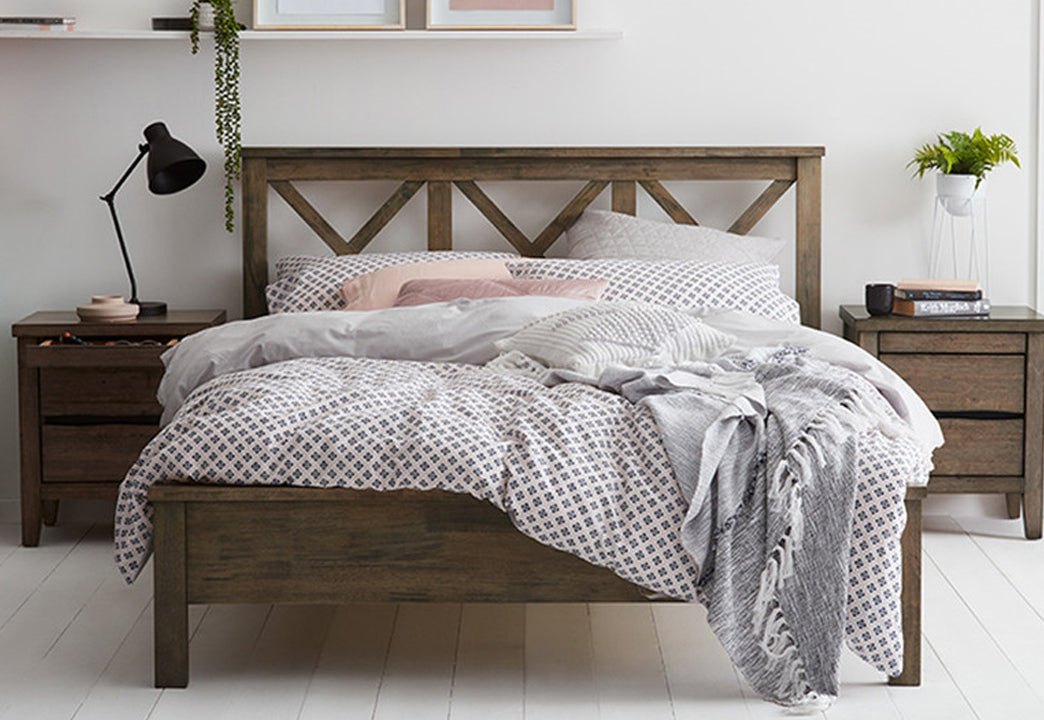 AMETHYST (AUSSIE MADE)  KING 5 PIECE (DRESSER) BEDROOM SUITE - ASSORTED COLOURS