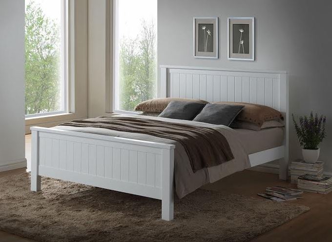 SINGLE EMPRESS (AUSSIE MADE) HARDWOOD / VENEER BED - ASSORTED COLOURS