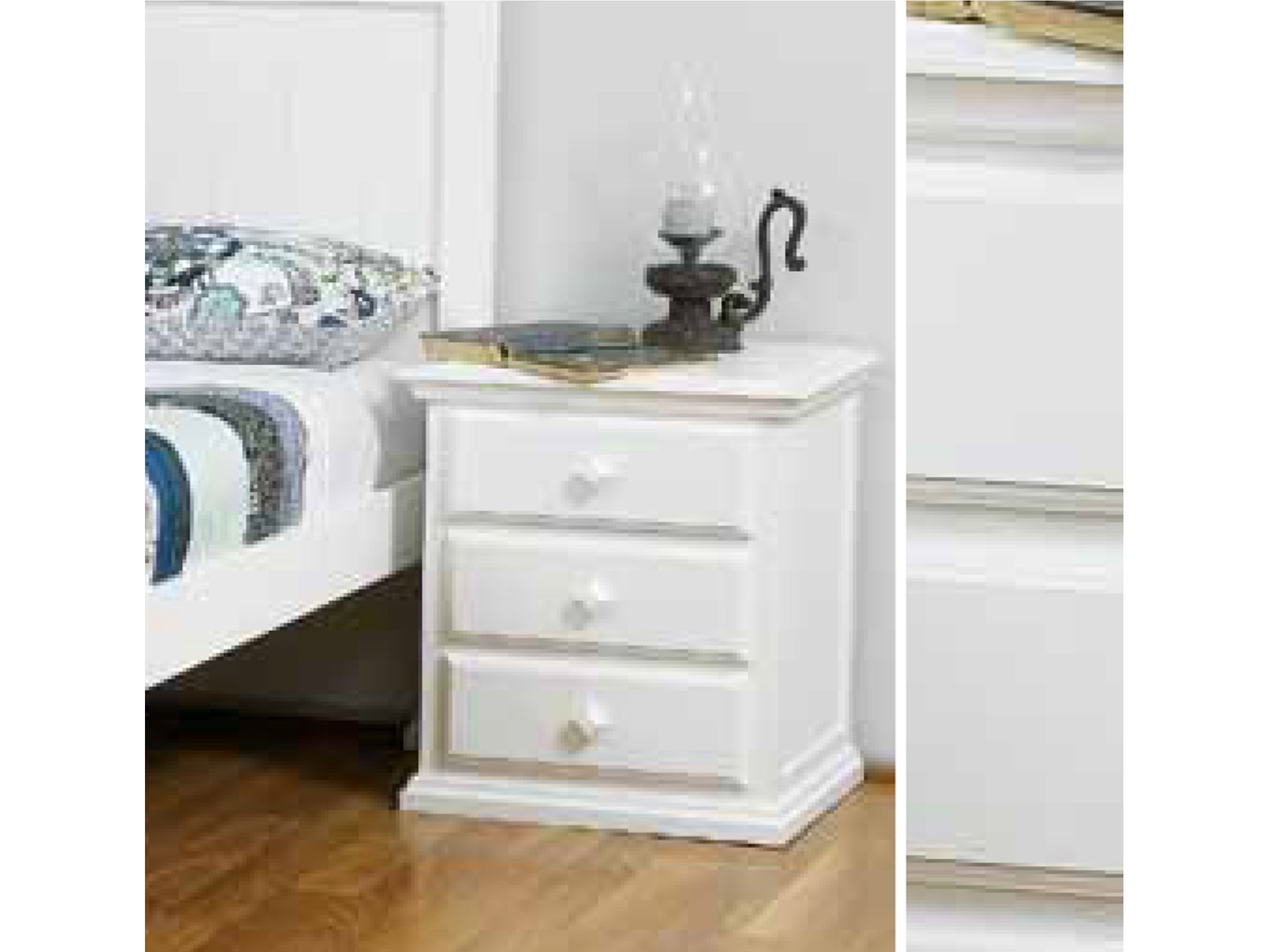 KING ANNISTON (AUSSIE MADE) 4 PIECE (TALLBOY) BEDROOM SUITE - ASSORTED PAINTED COLOURS