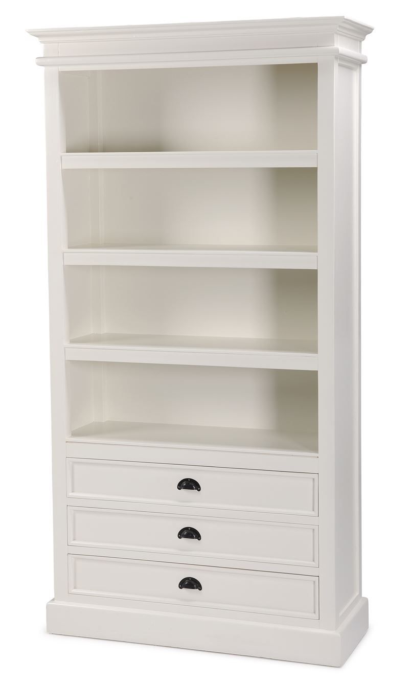 DARIA BOOKCASE (AUSSIE MADE) COMBO 3 DRAWER - ASSORTED PAINTED COLOURS